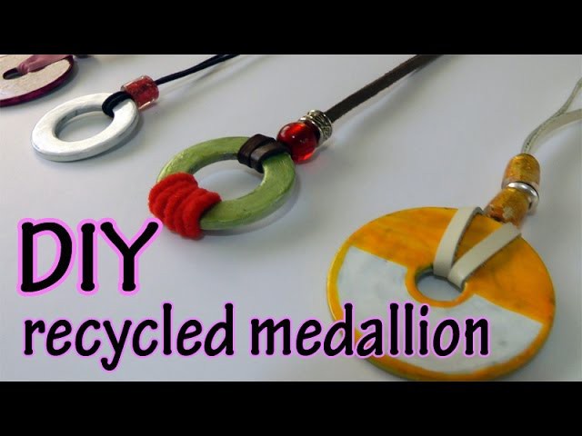 DIY crafts - recycled medallion