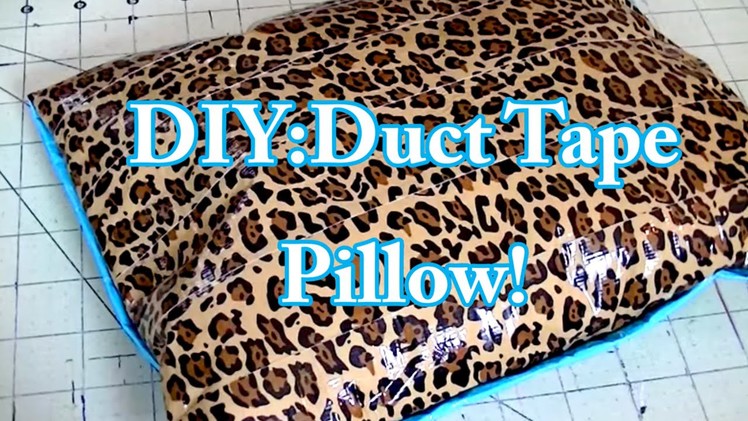 DIY: Duct Tape pillow! Tutorial!