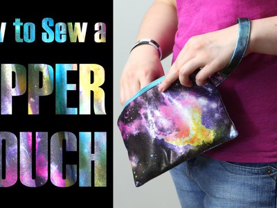 DiY Fashion Tutorial - How to Sew a Zipper Pouch Clutch Bag