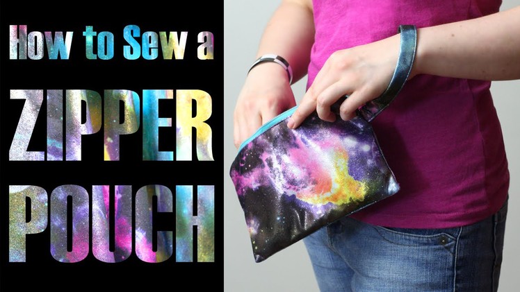 DiY Fashion Tutorial - How to Sew a Zipper Pouch Clutch Bag