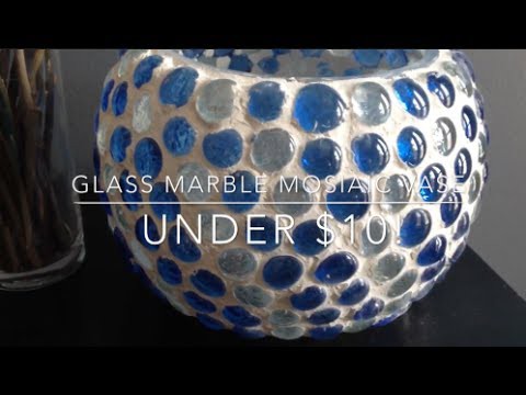 DIY: Glass Marble Mosaic Vase ♡ {Patio Decor} ♡ Jessica Joaquin