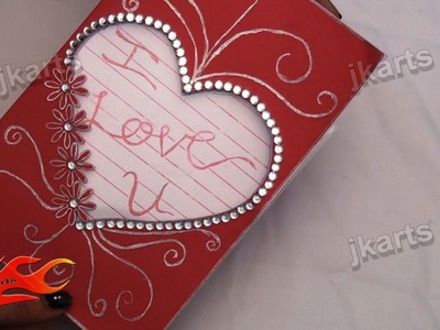 DIY How to make valentine's day Greeting Card - JK Arts 123