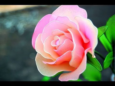 DIY Instruction: How To Make a Rose from Nylon Stocking - DIY Wedding Flower Idea