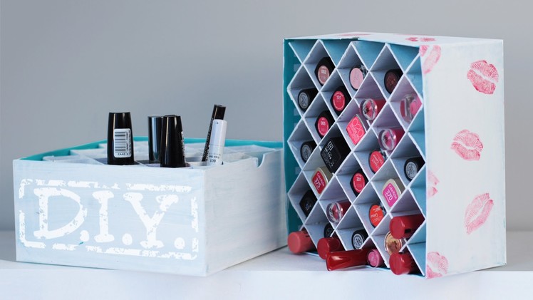 DIY Makeup Aufbewahrung - Lippenstift Box - Deko