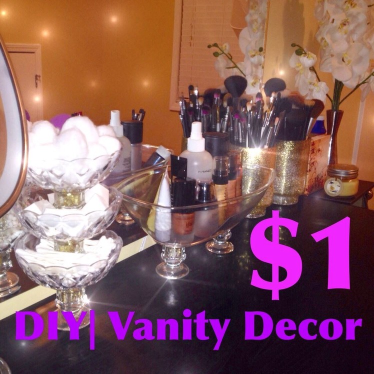 DIY|MakeUp Vanity Display $1store