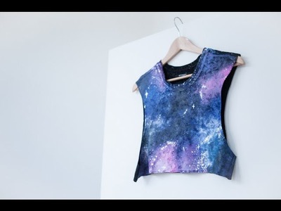DIY nebula. galaxy print - fashion tutorial