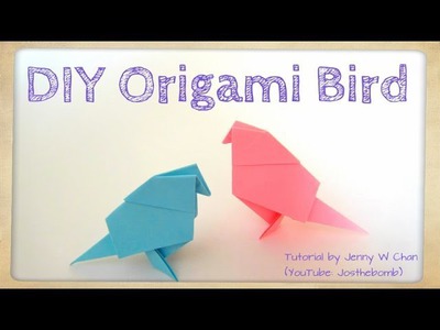 DIY Origami Bird Tutorial - Paper Crafts - Easter Crafts - Kids - Easy
