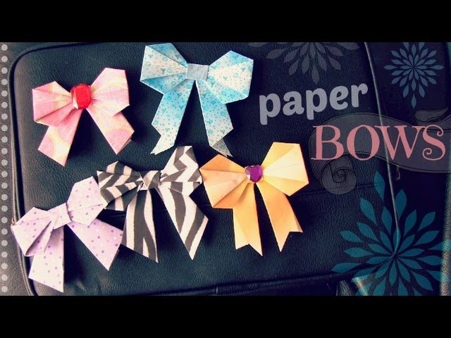 DIY: Paper Bow - Scrapbooking. Origami. Locker Decor