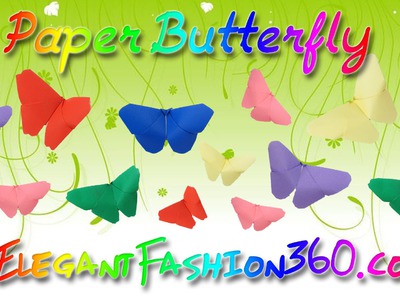 DIY Paper Craft: Paper Butterfly Origami Super Easy