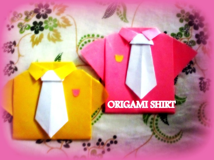 DIY Paper Crafts :: How to Make an Origami Paper SHIRTS with TIE - Innovative arts