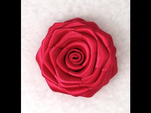 DIY Ribbon Rose, Tutorial, How to make