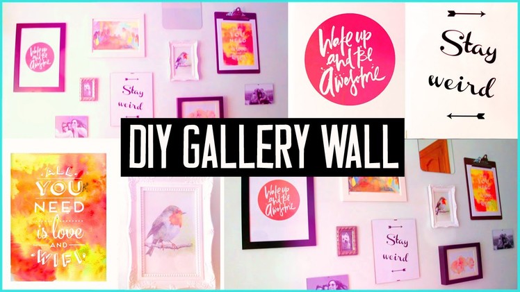 DIY ROOM DECOR! Design your wall arts & make your own gallery wall! EASY