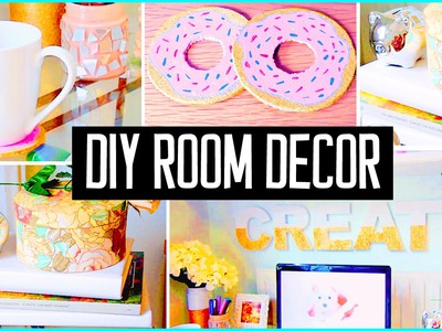 DIY ROOM DECOR! Desk decorations! Cheap & cute projects!