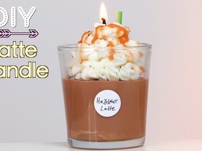 DIY Starbucks Latte Candle (Holiday Gift Idea)