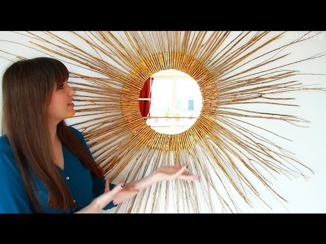 DIY Starburst Mirror | Home Decor #DIYwithJulia