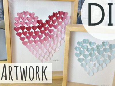 DIY Valentine's Day Gift Idea | 3D Heart Art (EASY DIY) ♥ | by Michele Baratta