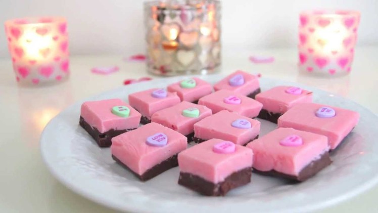 DIY Valentine's Day Treats ~ Quick & Easy Pink Fudge