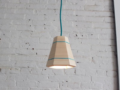 DIY Wood Pendant Lamp