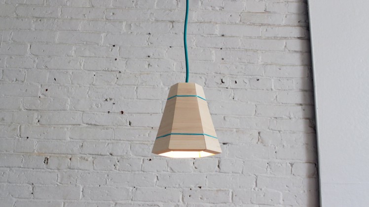 DIY Wood Pendant Lamp
