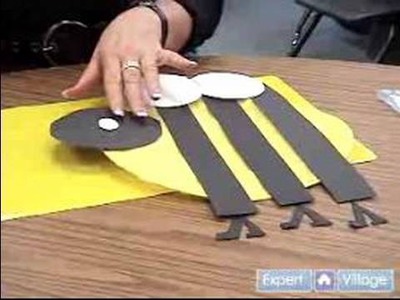 Easy Arts & Crafts Projects for Kids : Finish Making a Bumble Bee: Arts & Crafts for Kids