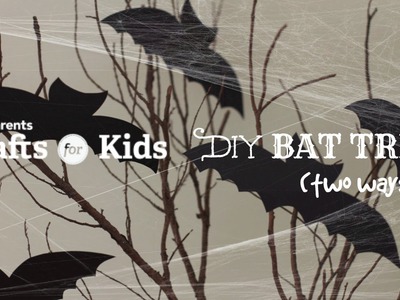 Easy Bat Trees | Halloween Crafts for Kids | PBS Parents