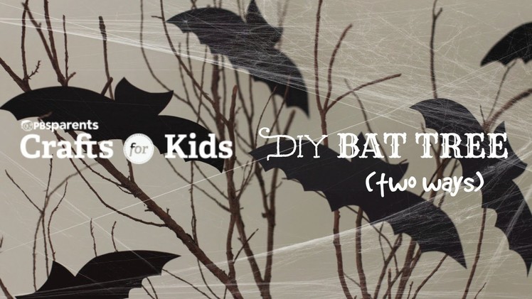 Easy Bat Trees | Halloween Crafts for Kids | PBS Parents