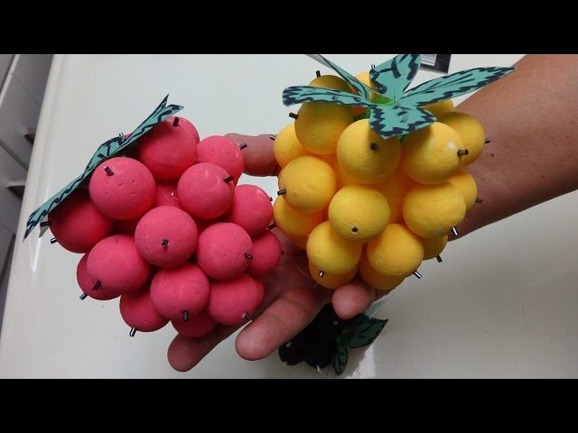 Easy Crafts for Kids: How to Make Giant Raspberries for Your Home Decoration