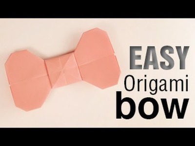 Easy Origami Bow Tutorial