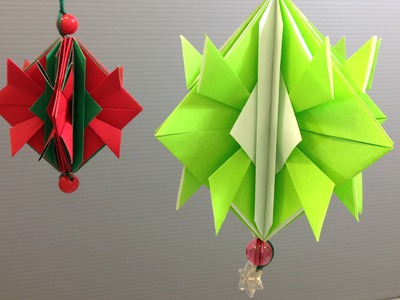 Easy Origami Christmas Ornament Decoration