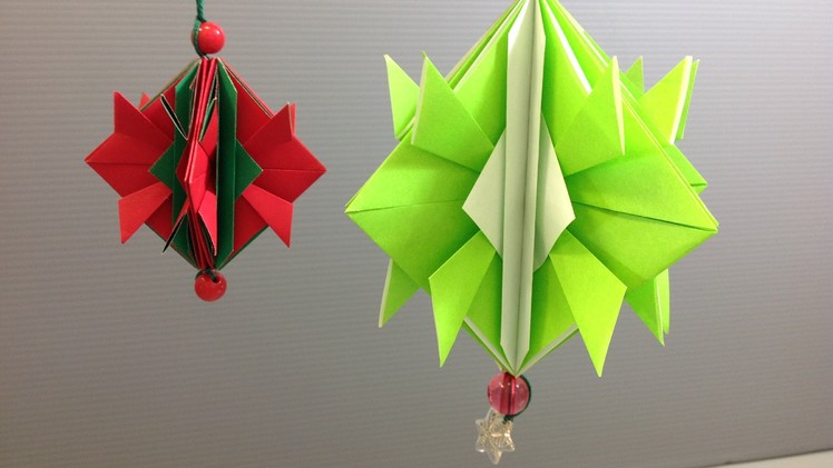 Easy Origami Christmas Ornament Decoration