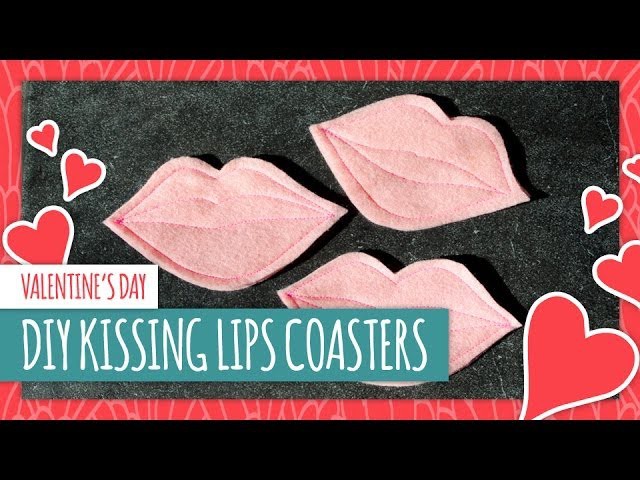 Easy Valentine's Day Project: DIY Kissing Lips Coasters - HGTV Handmade