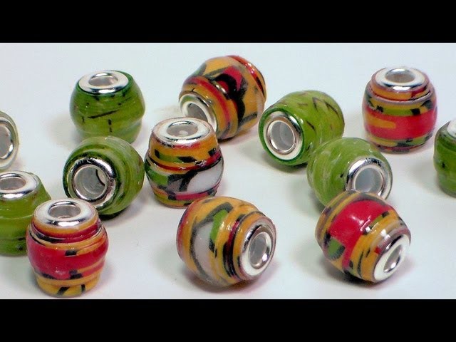 European style paper beads