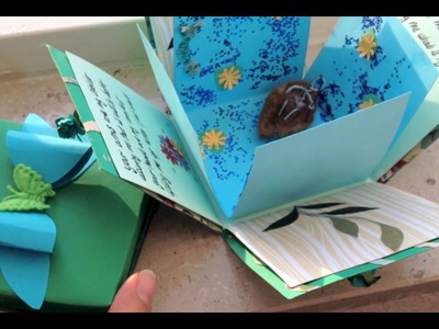 Exploding box card and bow DIY