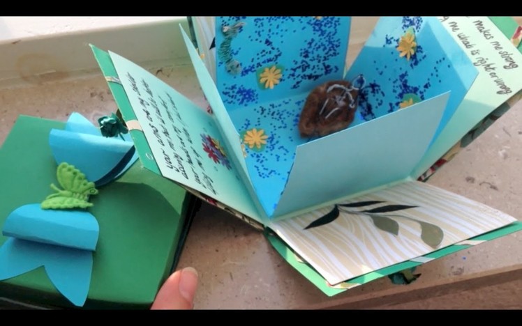 Exploding box card and bow DIY