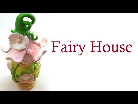 Fairy house.casa de fada- Polymer clay (fimo) tutorial