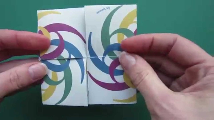 Flexagon - hexatetra flexagon - papercraft - tutorial - - dutchpapergirl