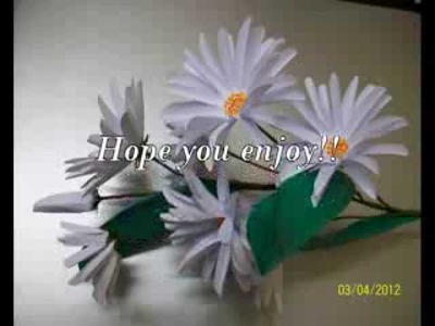 Flower making tutorial - how to make a simple flower