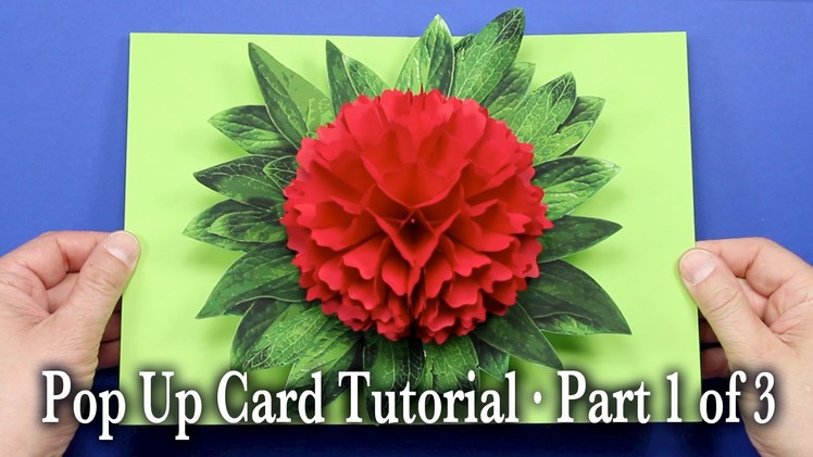 Flower Pop Up Card Tutorial Part 1 of 3