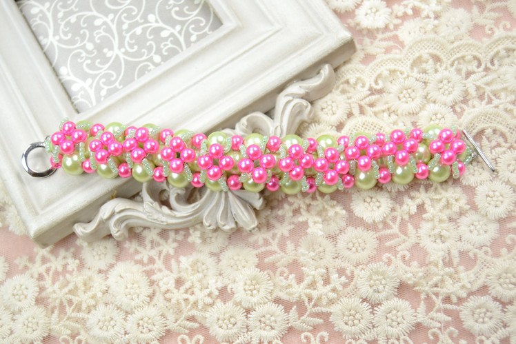 Free Pearl Bracelet Pattern Make a Cluster Pearl Bracelet for Bridesmaids