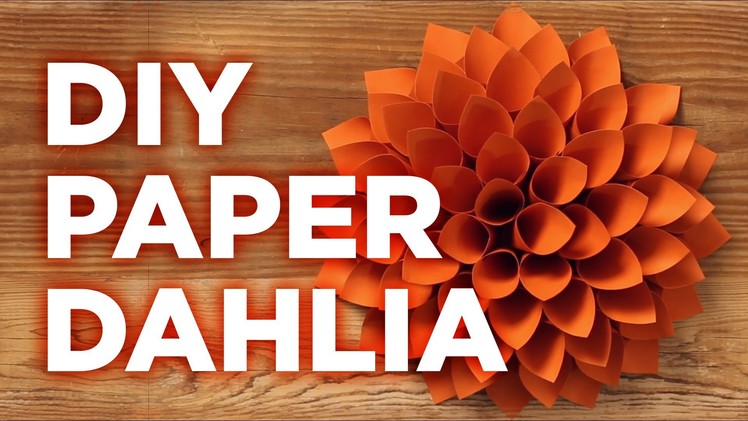 Giant Paper Dahlia: Pinterest Inspired - HGTV - Weekday Crafternoon