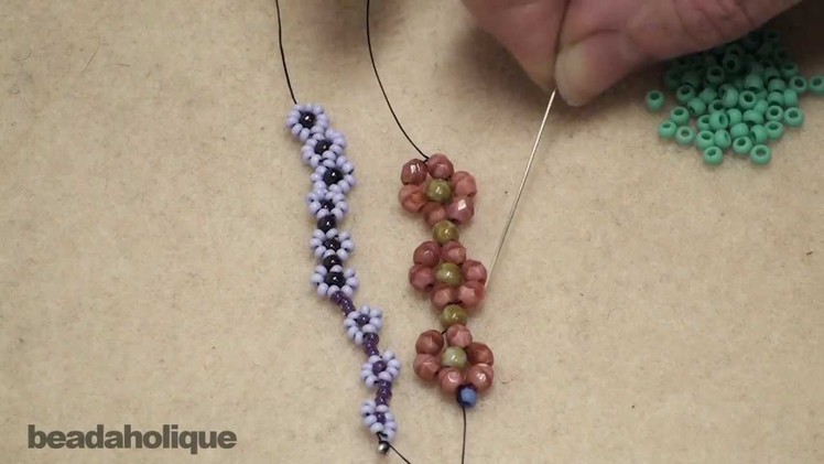 How to Bead Weave a Daisy Chain
