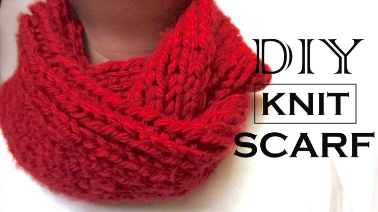 How to Knit a Scarf | DIY Valentine Gift for Him | DIY Valentine Gift Ideas