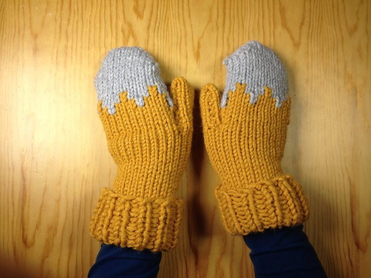 How to Loom Knit a Pair of Gloves. Mittens (DIY Tutorial)