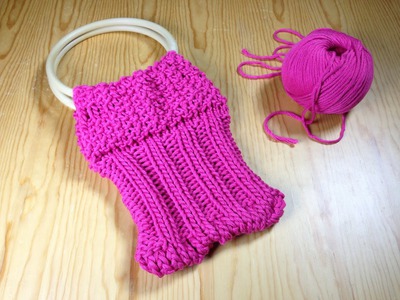 How to Loom Knit a Purse (DIY Tutorial)