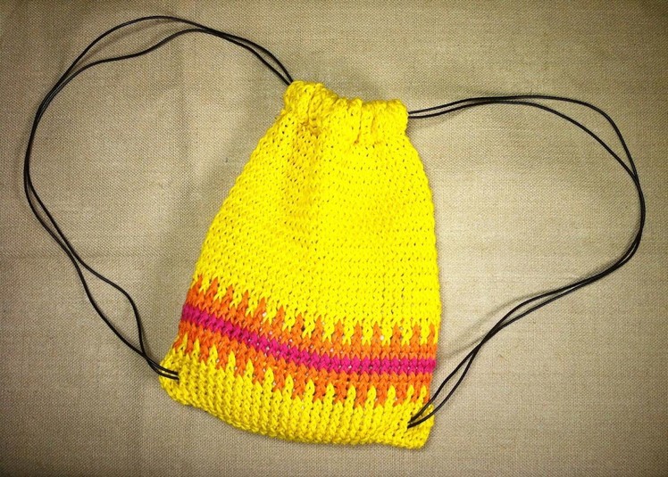 How to Loom Knit a Sack Bag (DIY Tutorial)
