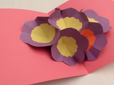 How to make a 3D Flower POP UP Greeting Card