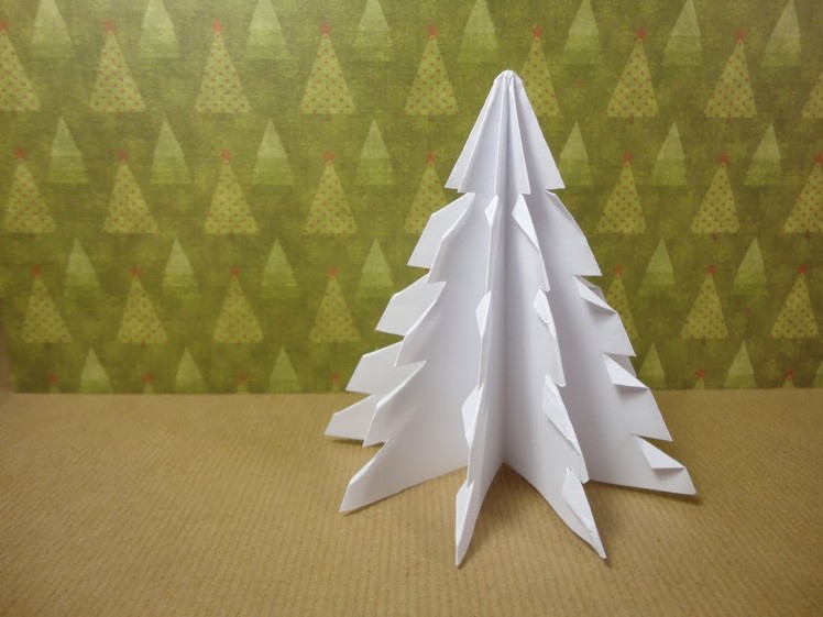 How to Make a 3D Paper Xmas Tree (DIY Tutorial)