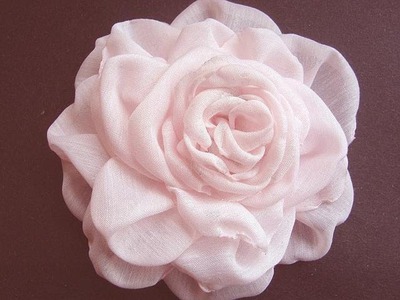 How to make a beautiful silky flower. Fabric flower tutorial