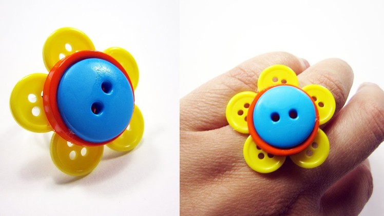 How to make a button flower ring - EP