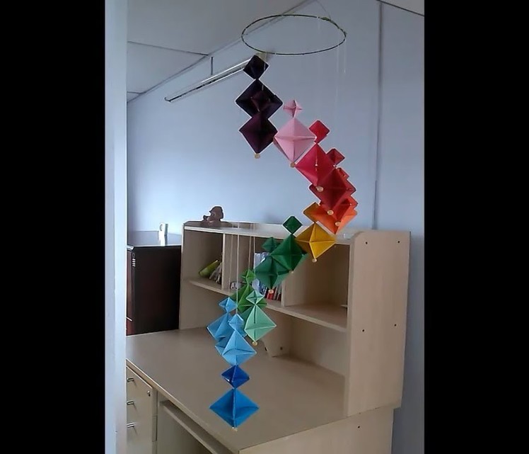 How to make A Colorful Wind Chime - DIY Home Decoration Ideas